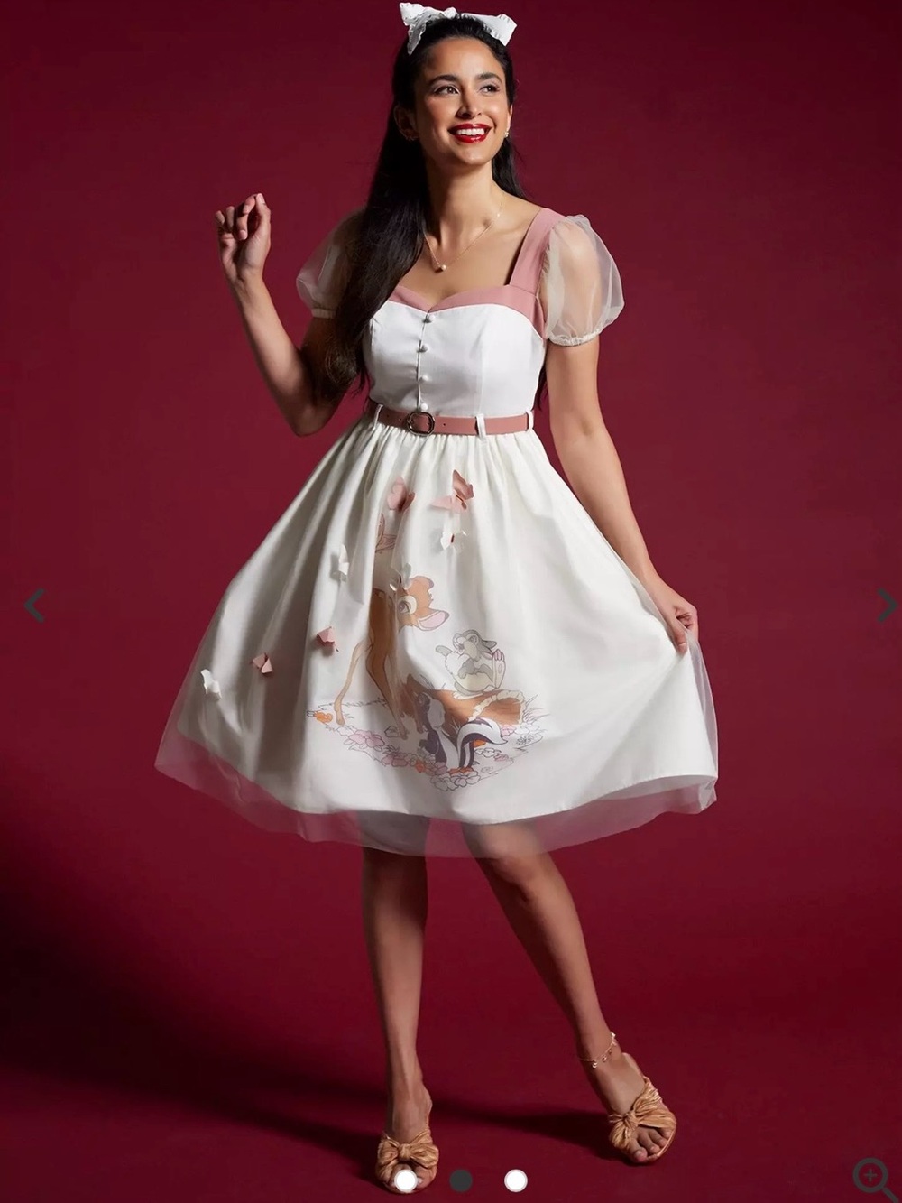 Her Universe Disney Bambi Retro Puff Sleeve Dress